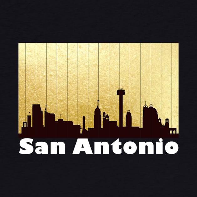 The Love For My City San Antonio Skyline Great Gift For Everyone Who Likes This Place. by gdimido